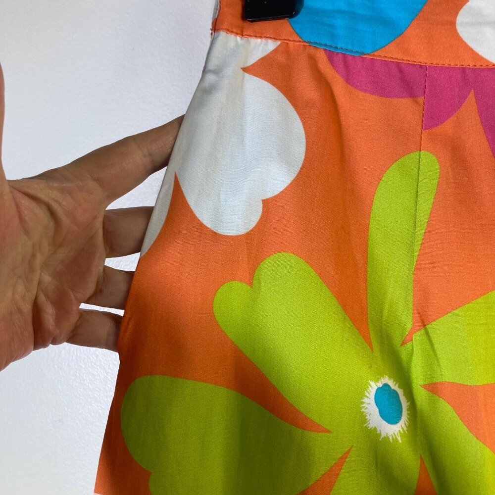 Womens Maude Vivante Ada Large Floral Boho Tiered Midi Skirt XS Pockets #37 - Picture 4 of 7
